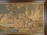 Set van 2 vintage wandtapijten in houten lijst – foto 5 – kavel bij De Kringwinkel, Diest