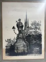 Ets / Lithografie Jules Van de Veegaete – Gecertificeerd (8/100) – foto 4 – kavel bij De Kringwinkel, Gent