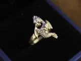 Sterling zilveren ring met draakmotief – foto 2 – kavel bij De Kringwinkel, Antwerpen