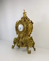 Imperial schouwklok in rococo stijl met quartz uurwerk – foto 3 – kavel bij De Kringwinkel, Turnhout