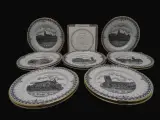 Sets exclusieve porseleinen borden Oostende – kavel bij De Kringwinkel, Oostende