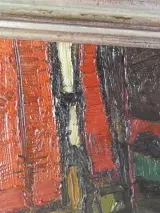 Olieverfschilderij havengezicht - Gesigneerd “a. Saverys” – foto 7 – kavel bij De Kringwinkel, Heverlee