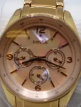 Goudkleurige Fossil horloge – foto 4 – kavel bij De Kringwinkel, Oostende