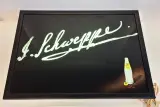 Schweppes reclamebord met stekker – kavel bij De Kringwinkel, Aalst