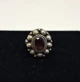 Zilveren ring met onyx steen – foto 3 – kavel bij De Kringwinkel, Aalst