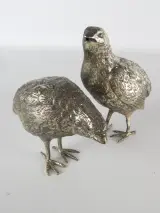 Set van 5 decoratieve metalen fazantenbeeldjes – foto 2 – kavel bij De Kringwinkel, Heverlee