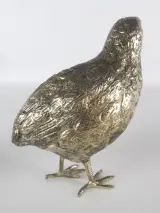 Set van 5 decoratieve metalen fazantenbeeldjes – foto 4 – kavel bij De Kringwinkel, Heverlee