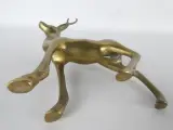 Set van 3 decoratieve hertenfiguren in messing – foto 9 – kavel bij De Kringwinkel, Heverlee