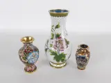 Set van 10 Cloisonné miniatuur vazen en beeldjes – foto 8 – kavel bij De Kringwinkel, Heverlee