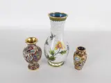 Set van 10 Cloisonné miniatuur vazen en beeldjes – foto 9 – kavel bij De Kringwinkel, Heverlee