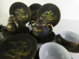Vintage Japans handgeschilderd theeservies met gouden details – foto 3 – kavel bij De Kringwinkel, Heverlee