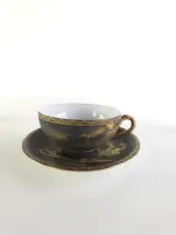Vintage Japans handgeschilderd theeservies met gouden details – foto 10 – kavel bij De Kringwinkel, Heverlee