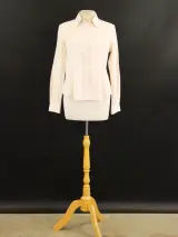 Burberry damesblouse in lichtcrème/poederroze kleur - Size S – kavel bij De Kringwinkel, Antwerpen