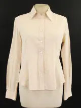 Burberry damesblouse in lichtcrème/poederroze kleur - Size S – foto 2 – kavel bij De Kringwinkel, Antwerpen