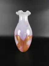 Decoratieve Italiaanse kunstglazen vaas – foto 2 – kavel bij De Kringwinkel, Heverlee