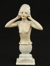 Lot van 4 Antieke Porseleinen 'Half-Dolls' – Art Deco, ca. 1920/1930 – foto 8 – kavel bij De Kringwinkel, Antwerpen
