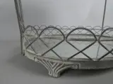 Tweeledig metalen etagère met glazen schalen – foto 4 – kavel bij De Kringwinkel, Diest