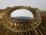 Vintage goudkleurige zonnespiegel – foto 3 – kavel bij De Kringwinkel, Heverlee