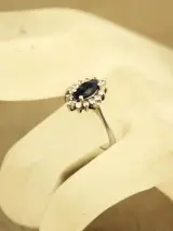 Sterling zilveren entourage ring – foto 5 – kavel bij De Kringwinkel, Antwerpen