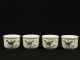 Villeroy &Boch Le Bec -Figue Male set van 4 vuurvaste potjes met vogelmotief – foto 2 – kavel bij De Kringwinkel, Antwerpen