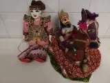 2 Indiase Kathputli-marionetten – kavel bij De Kringwinkel, Liedekerke