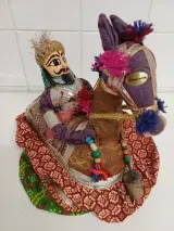 2 Indiase Kathputli-marionetten – foto 4 – kavel bij De Kringwinkel, Liedekerke