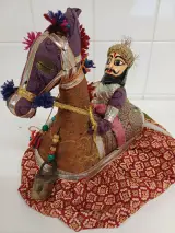 2 Indiase Kathputli-marionetten – foto 5 – kavel bij De Kringwinkel, Liedekerke