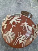 Peruaanse Nazca-stijl decoratieve aardewerken miniatuur-kruikjes – foto 8 – kavel bij De Kringwinkel, Gent