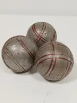 3 metalen petanqueballen in originele doos – foto 3 – kavel bij De Kringwinkel, Ronse