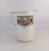 Antieke lampetset met paarse rozen decoratie – foto 8 – kavel bij De Kringwinkel, Turnhout