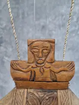 Toraja handgesneden houten betelnootdoosjes uit Sulawesi - Indonesië – foto 4 – kavel bij De Kringwinkel, Gent