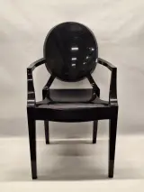 Kartell Louis Ghost by Philippe Starck - Iconische designstoel in diep zwart – kavel bij De Kringwinkel, Gent