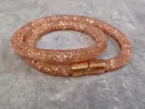 Swarovski stardust double bracelet / choker - Rose Gold – foto 2 – kavel bij De Kringwinkel, Gent