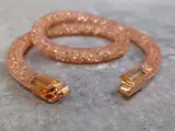 Swarovski stardust double bracelet / choker - Rose Gold – foto 6 – kavel bij De Kringwinkel, Gent