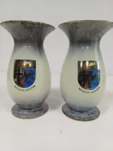 Set van 2 keramische vazen Neheim-Hüsten met wapenschild – kavel bij De Kringwinkel, Ronse