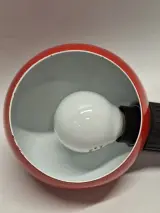 Vintage Veneta Lumi Italiaanse Bureaulamp - Rood/Zwart – foto 9 – kavel bij De Kringwinkel, Gent