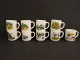 9 Smurfen mokken – kavel bij De Kringwinkel, Leopoldsburg