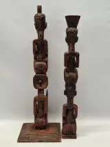 Handgesneden Afrikaanse totem sculptuur – foto 3 – kavel bij De Kringwinkel, Gent