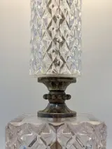 Elegante vintage Massive tafellamp - geslepen glas & sierlijk messing – foto 4 – kavel bij De Kringwinkel, Gent