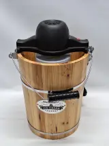 Elite Gourmet Vintage Ice Cream Maker – elektrisch én handmatig – kavel bij De Kringwinkel, Gent