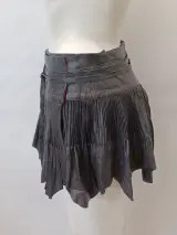 Jean Paul Gaultier FEMME Vintage leren mini plissérok – foto 2 – kavel bij De Kringwinkel, Gent