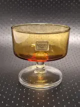 Set van 6 Vintage Luminarc Amber Glazen Coupes / Dessertglazen – foto 2 – kavel bij De Kringwinkel, Gent