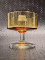 Set van 6 Vintage Luminarc Amber Glazen Coupes / Dessertglazen – foto 3 – kavel bij De Kringwinkel, Gent