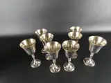 Silea zilverkleurige wijnglazen en ijsemmer set | 9-delig – foto 5 – kavel bij De Kringwinkel, Heverlee