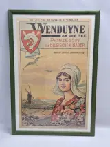 Reproductie van toeristische affiche ‘Wenduine an der See’ naar Léon Belloguet – kavel bij De Kringwinkel, Gent
