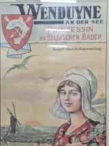 Reproductie van toeristische affiche ‘Wenduine an der See’ naar Léon Belloguet – foto 2 – kavel bij De Kringwinkel, Gent