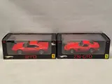 Set van twee Ferrari GTO schaalmodellen 1:18 Hot Wheels Elite – kavel bij De Kringwinkel, Gent