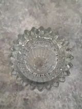 Vintage Bohemia Crystal vaas met geometrisch relief – foto 3 – kavel bij De Kringwinkel, Gent