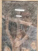 Religieus schilderij ‘Kruisiging’ uit 1957 - Andreas Vanvlasselaer – foto 5 – kavel bij De Kringwinkel, Gent