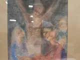 Religieus schilderij ‘Kruisiging’ uit 1957 - Andreas Vanvlasselaer – foto 7 – kavel bij De Kringwinkel, Gent